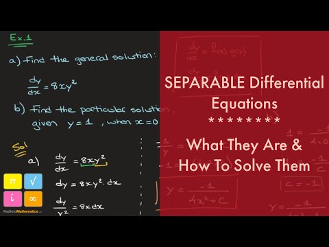 Separable Differential Equations | What They Are & How to Solve Them |  IB AA HL Mathematics — YouTube thumbnail