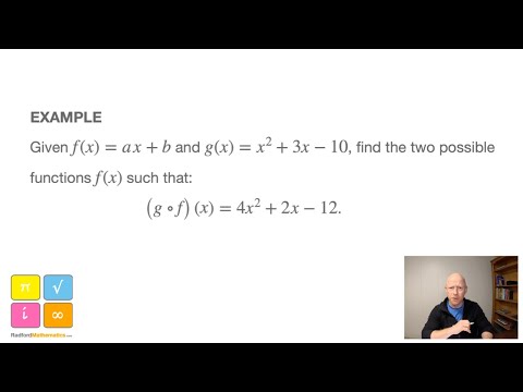 Composite Function Exam Question - Unknown Function - Hidden Quadratic - IB AA SL & HL Mathematics — YouTube thumbnail