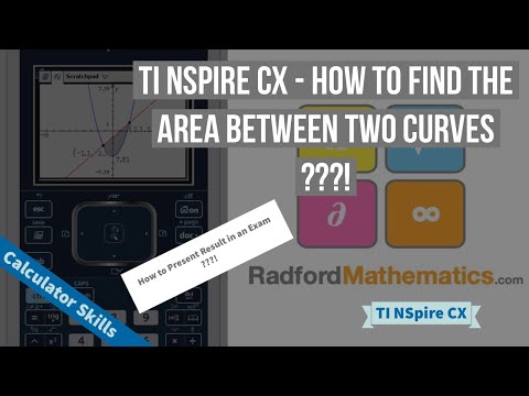 Area Between Two Curves for Exams - TI NSpire CX — YouTube thumbnail