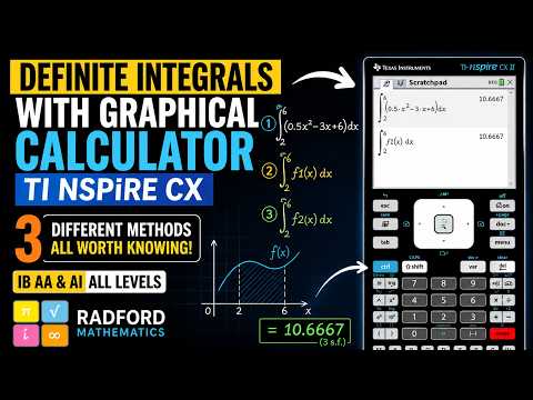 Definite Integrals on TI-Nspire CX II | 3 Methods Every IB Maths Student Should Know — YouTube thumbnail