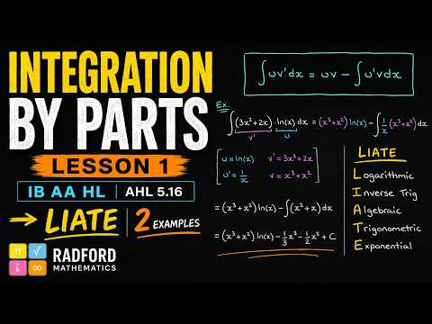 Integration by Parts Made Easy | LIATE + 2 Worked Examples | IB Maths AA HL — YouTube thumbnail