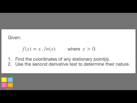 Calculus Exam Question | Stationary Points | Second Derivative Test | Product Rule — YouTube thumbnail