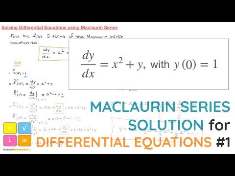 Maclaurin Series Solution to Differential Equation 1 | How to Solve | IB AA HL Mathematics — YouTube thumbnail
