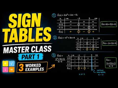 How to Make Sign Tables | Masterclass Part 1 — YouTube thumbnail