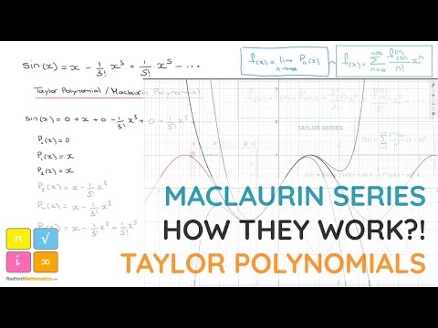 Maclaurin Series, How They Work, Taylor Polynomials, Graphs and Introduction to Taylor Series — YouTube thumbnail