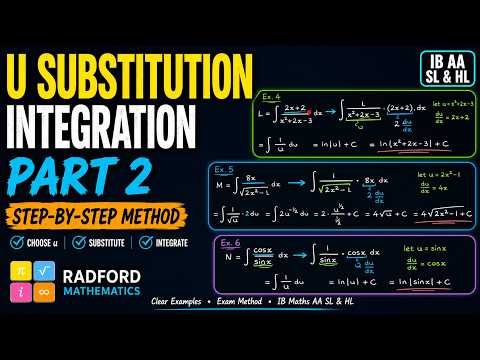 Integrals with U-Substitution trick you need for the IB Exam (Video 2) — YouTube thumbnail