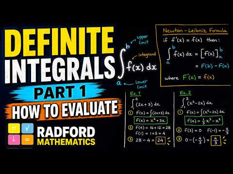 How to Evaluate Definite Integrals | Newton–Leibniz Formula Step by Step | IB Maths — YouTube thumbnail