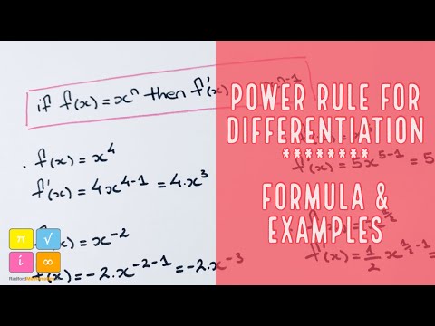 Power Rule for Differentiation - Formula and Examples — YouTube thumbnail